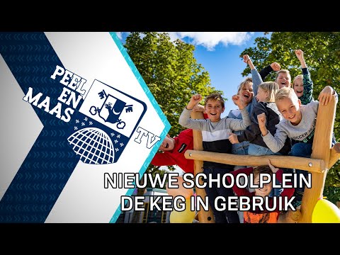 Nieuwe schoolplein de Keg in gebruik - 4 oktober 2021 - Peel en Maas TV Venray