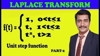 Laplace transform of unit step function second problem(PART-2) by easy maths easy tricks