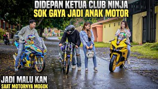 Download lagu KETUA CLUB MOTOR & ISTRINYA DIBULLY PASANGAN SOK GAYA NAIK NINJA 2TAK MODIFIKASI!! Tapi malu sendiri mp3