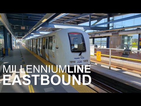 Complete Real Time SkyTrain Ride - Millennium Line from VCC-Clark to Lafarge Lake-Douglas