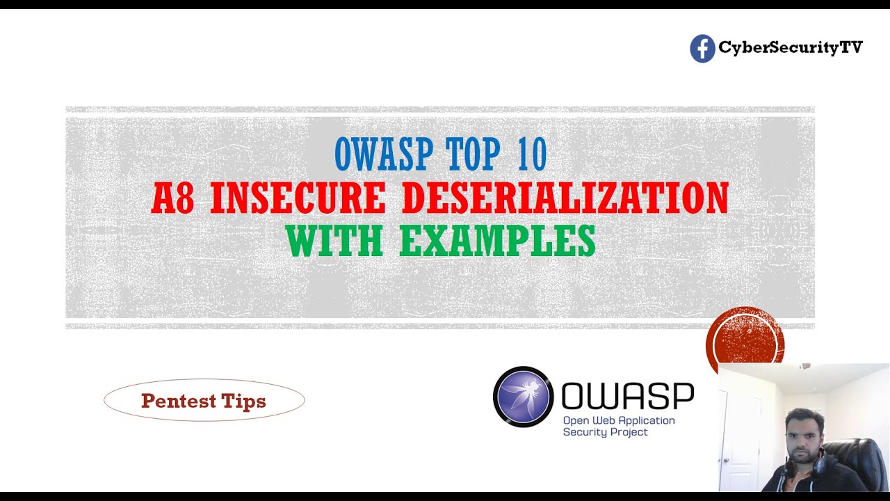 Insecure Deserialization | OWASPT Top 10