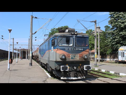 Morning trains at Ploiesti Sud, Romania - 4/6/22
