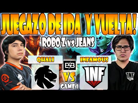 INFAMOUS VS QHALI BO3[GAME 1]ELIMINACIÓN- MR.JEANS VS ROBO Z-QUALIFIER SA THE INTERNATIONAL 2023-ESB