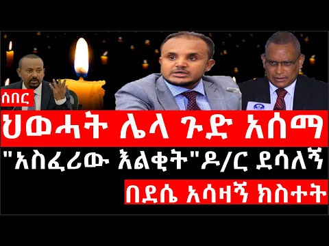Ethiopia: ሰበር ዜና - የኢትዮታይምስ የዕለቱ ዜና |ህወሓት ሌላ ጉድ አሰማ|"አስፈሪው እልቂት"ዶ/ር ደሳለኝ|በደሴ አሳዛኝ ክስተት