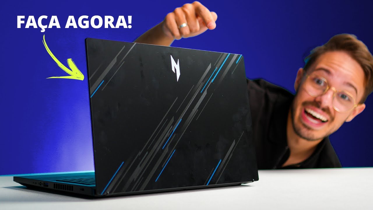 8 coisas que você DEVE fazer no ACER NITRO V assim que tirar ele da caixa!