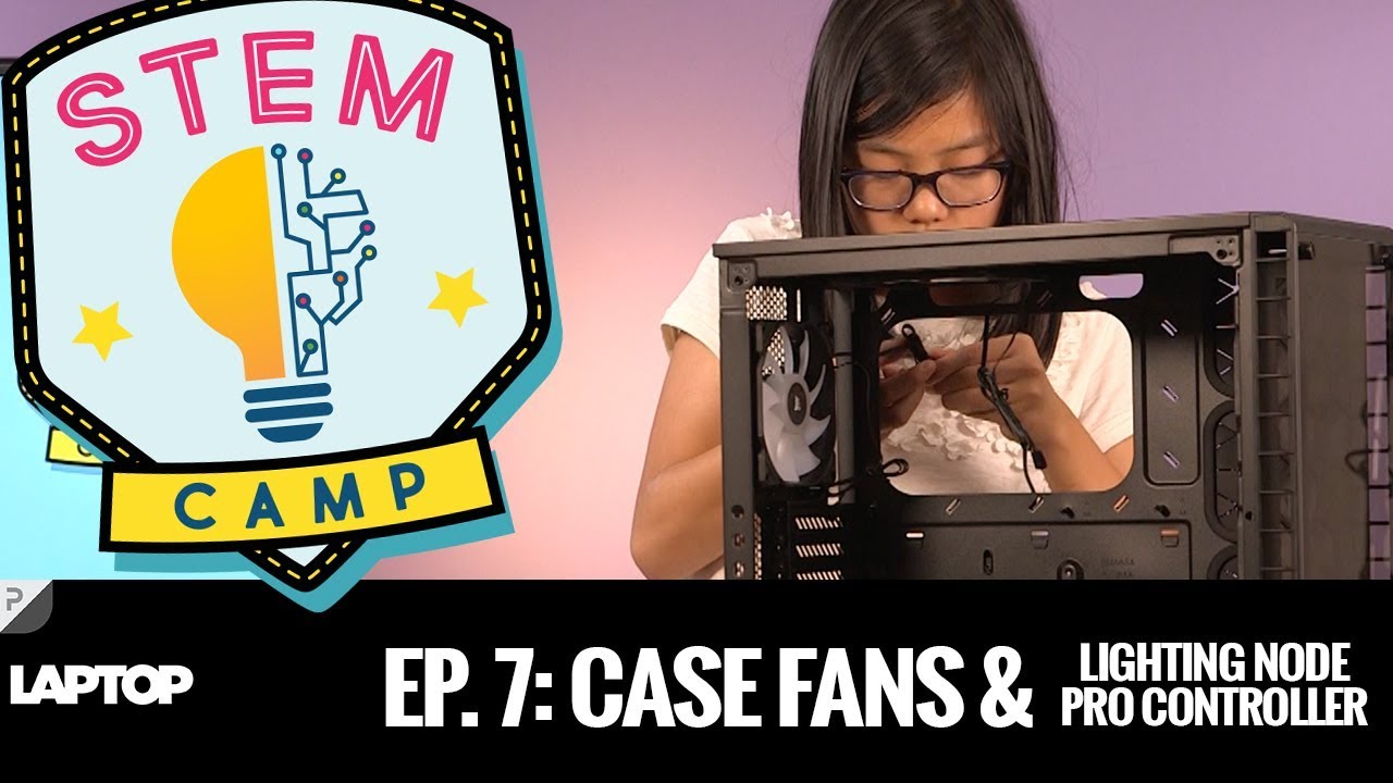 STEM CAMP: Installing Case Fans and Lighting Node Pro Controller - YouTube