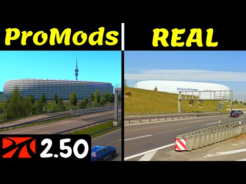 ProMods 2.50 vs Real Life | Comparison of ETS2 ProMods with Real Life Locations | ProMods News #16