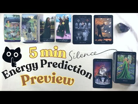 IDR2 - 5 min Short ENERGY Prediction Tarot Reading Preview 🎁🥰 / ☦️🧐☕️⚔️🪙🤔 🔎with #pagan #tarotdecks 🔍