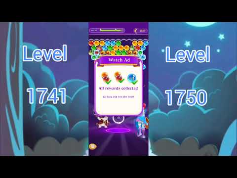 Bubble Witch ♥️ Play This Level ⭐ 1741 ~ 1750 ⭐  Saga 3