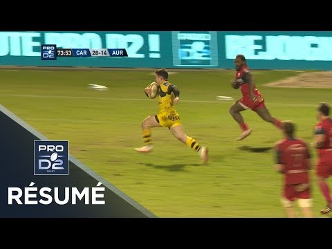 PRO D2 - Résumé Carcassonne-Aurillac: 40-14 - J25 - Saison 2017/2018