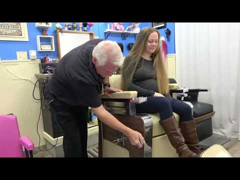 Preview Clip of Lynn Returns with Waist Long Hair to Receive an Inverted Bob Hair Cut