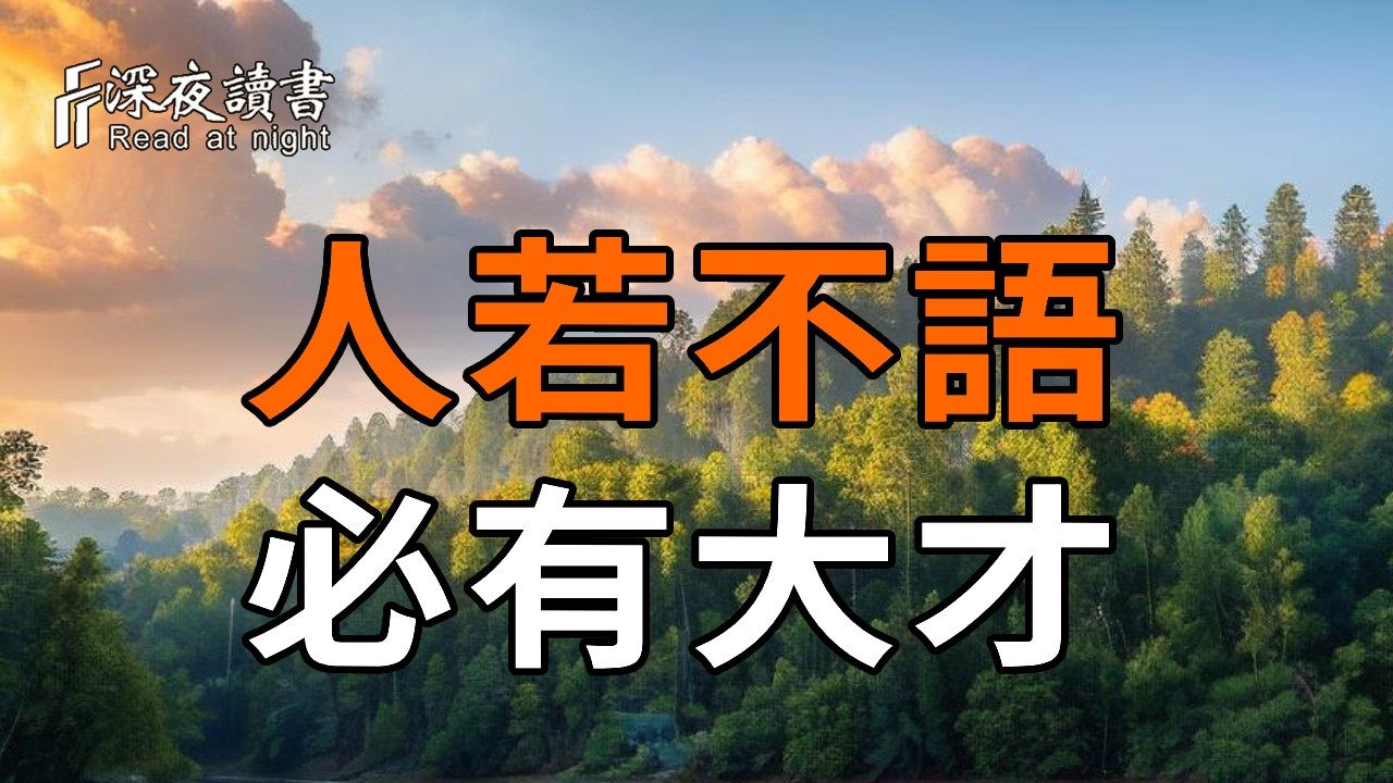 你不需要變外向，學會這一點，內向就是優勢【深夜讀書】#人生感悟 #正能量 #情感 #晚年幸福 #深夜讀書  