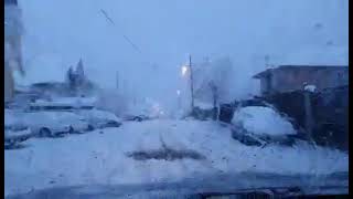 VIDEO FOTO Prima zi de iarnă autentică la Sibiu. Se circulă greu prin oraș 7 video