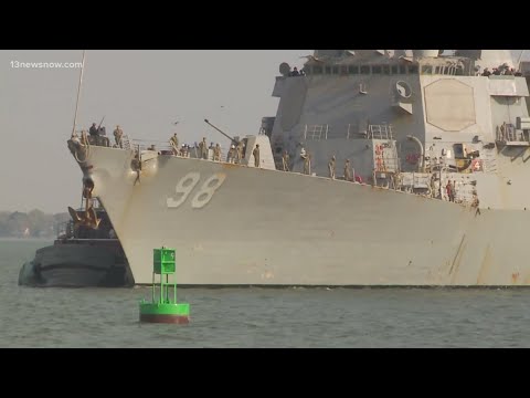 USS Forrest Sherman returns to Norfolk after months-long deployment