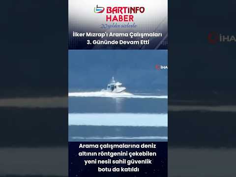 Denizde kaybolan madenciyi arama çalışmaları devam ediyor 😢
