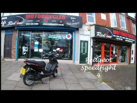 Peugeot 125 Scooter Speedfight 4 Test Ride March 2018. HD