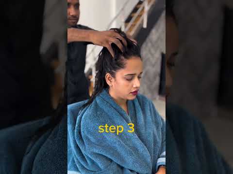 Hair spa massage steps by step 😄 हेयर सपा के मसाज स्टेप्स #hairspa #hair