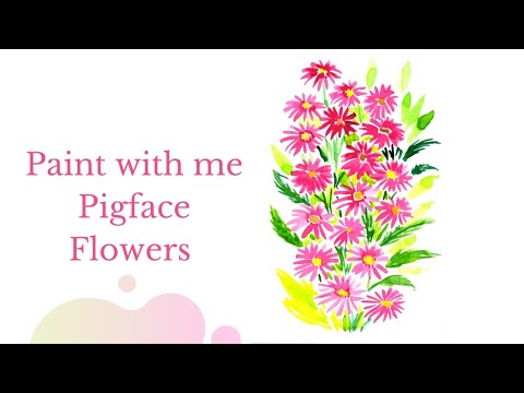 Easy watercolor flowers| Watercolor painting | abstract watercolor loose florals | step by step art