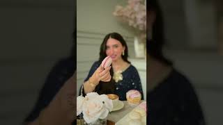 Blue Embroidered Chiffon Kaftan - Video 2