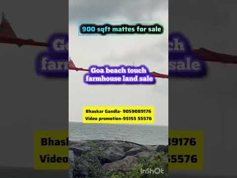 Goa Beach Touch Farmhouse Land for Sale || 900 sq.m Beach Touch Property