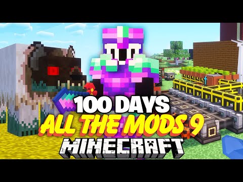 Surviving 100 Days with MAXIMUM MODS in Minecraft... CRAZY!!