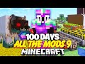 I Survived 100 Days with ALL THE MODS 9 In Minecraft!