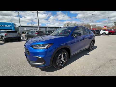 2025 Honda HR-V Sport AWD CVT in Blue for sale at Ontario Motor Sales in Oshawa, ON