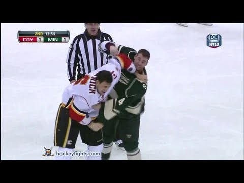 Cory Sarich vs Clayton Stoner Apr 21, 2013