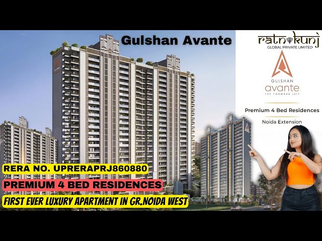 4 Bedroom Apartment Size 3200 Sq Ft for sale in Gulshan Avante Noida Extension