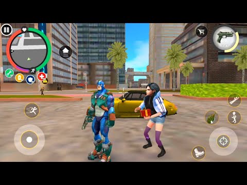 Rope Hero Vice Town | Rope Hero BD 100 Power Fight Army Tank | Rope Hero Suit Power Army Robot