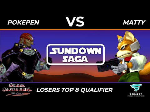pokepen (Ganondorf) vs Matty (Fox) - Melee Losers Top 8 Qualifier - Sundown Saga 2024