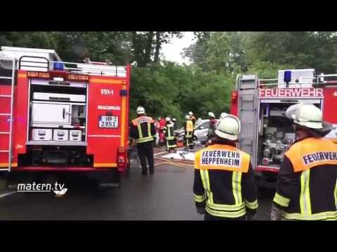 HP/Wald Erlenbach: Schwerer Unfall mit eingeklemmter Person