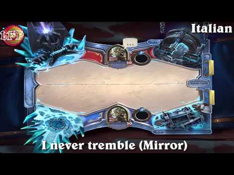 Hearthstone: Mirror Match dialogue in 13 languages