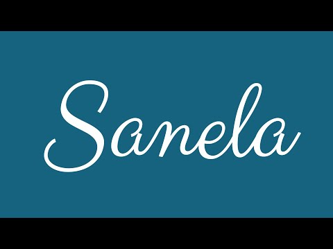 Learn how to Sign the Name Sanela Stylishly in Cursive Writing