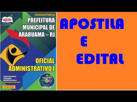 Apostila Oficial Administrativo Concurso Prefeitura de Araruama 2015