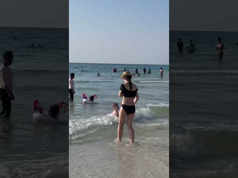 #sharjah #beach #uae #beutifull sharja beach clear water 🌊🌊🏝️🏝️