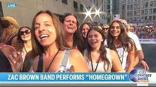 Zach Brown Band Performs Homegrown On The Today Show 2025