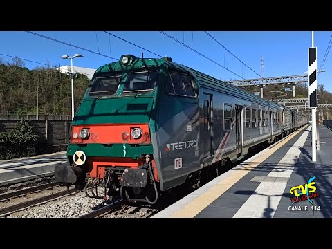 CARIMATE - TRENO SOCCORSO COMPOSTO DA CARROZZA PILOTA "MAZINGA" TN + E464.289 SULLA MILANO - CHIASSO