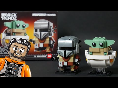 Vidéo LEGO BrickHeadz 75317 : Le Mandalorien et l’Enfant (Star Wars)