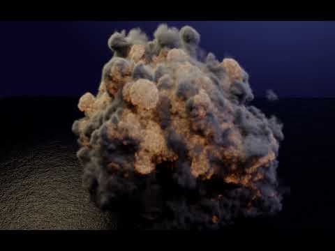Blender Mantaflow explosion test 2.92