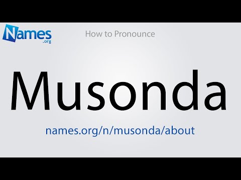 How to Pronounce Musonda