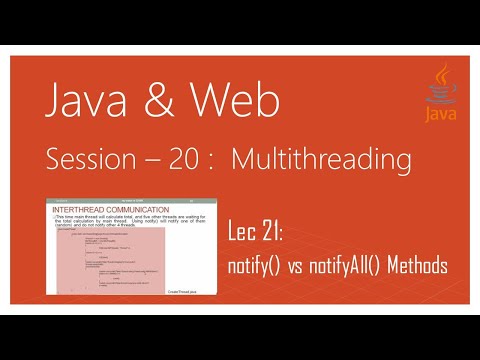 Multithreading In Java 21 Inter Thread Communication 4 Notify Vs Notifyall Methods In Java
