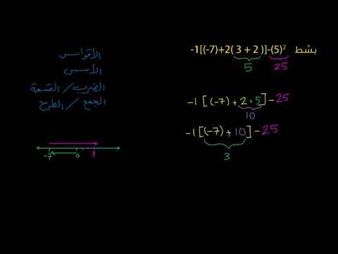 الصف السادس الرياضيات العمليات الحسابية مثال على ترتيب العمليات الحسابية