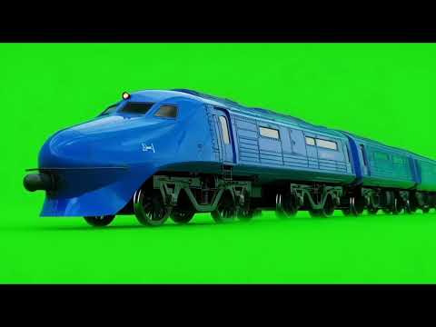 HIGH-SPEED TRAINS on a Green Screen