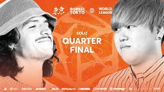 The way he did it like Codfish did it against Bataco, love it💯 - RIVER' 🇫🇷 🇨🇴 vs momimaru 🇯🇵 | GRAND BEATBOX BATTLE 2023: WORLD LEAGUE | Solo Quarter Final
