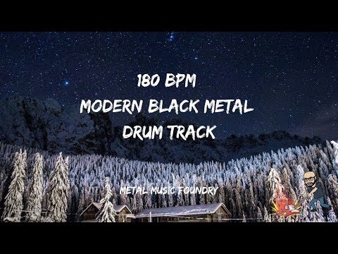 180 BPM Modern Black Metal Drum Track - Metal Music Foundry