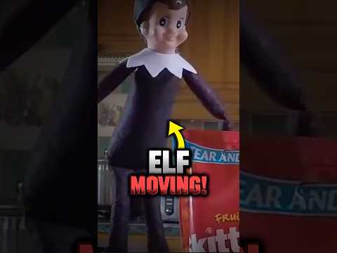Elf on the Shelf  caught on camera! #elf #santa #shorts