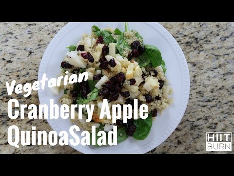 Vegetarian Cranberry and Apple Quinoa Salad | HIITBURN Carb Cycling Recipes