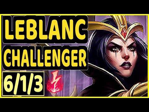MILICA (LEBLANC) - 6/1/3 KDA CHALLENGER GAMEPLAY - EUW