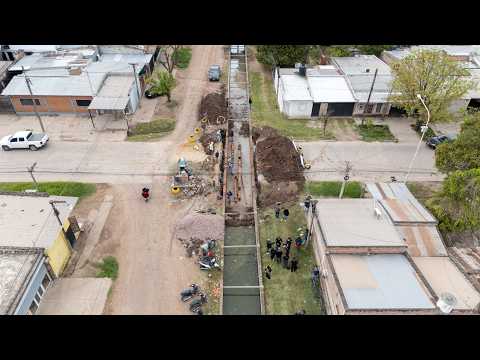 El Municipio avanza con obras para fortalecer el sistema de desagües - Int. Bruno Cipolini